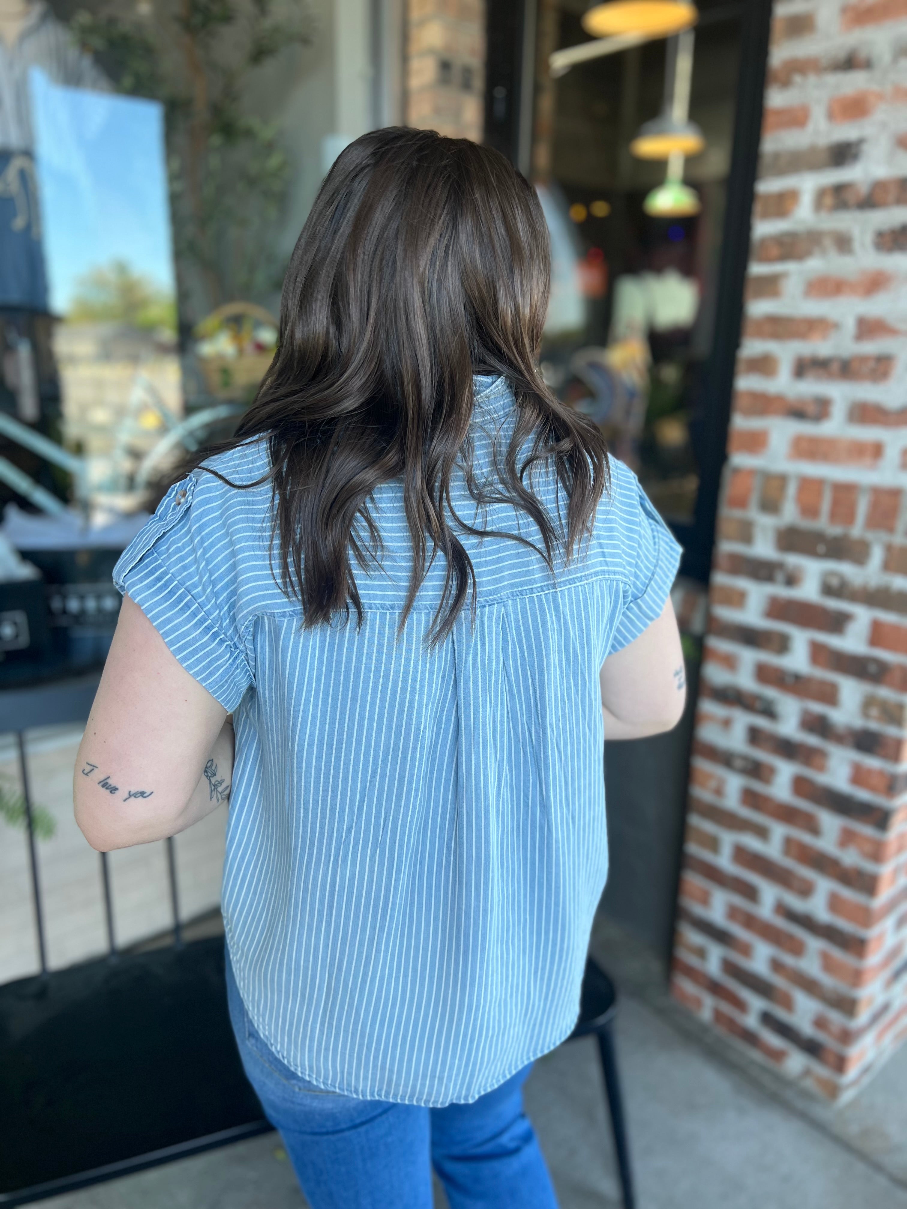 Chambray Stripe Shirt