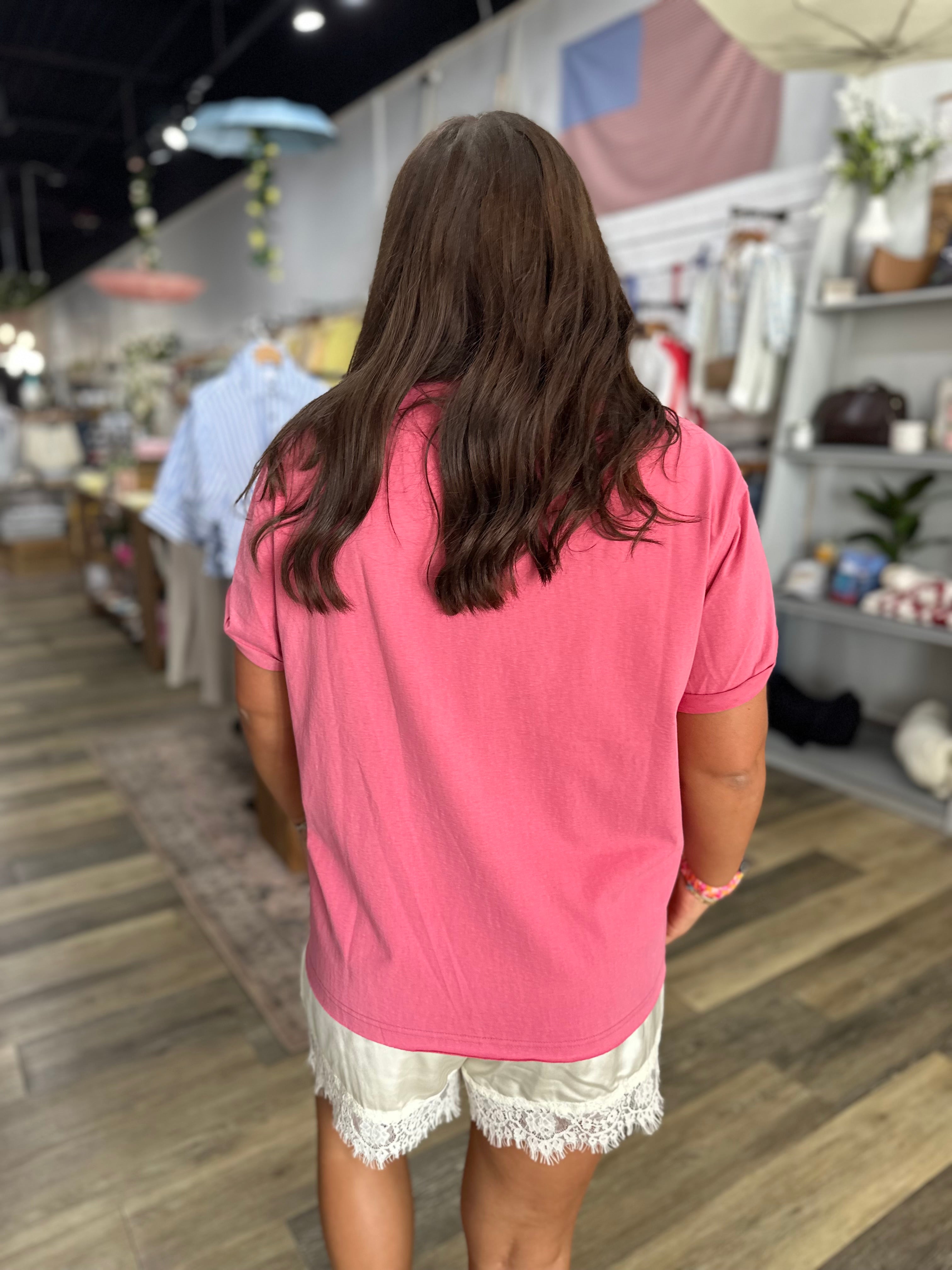 Rose Short Sleeve Baby Tee
