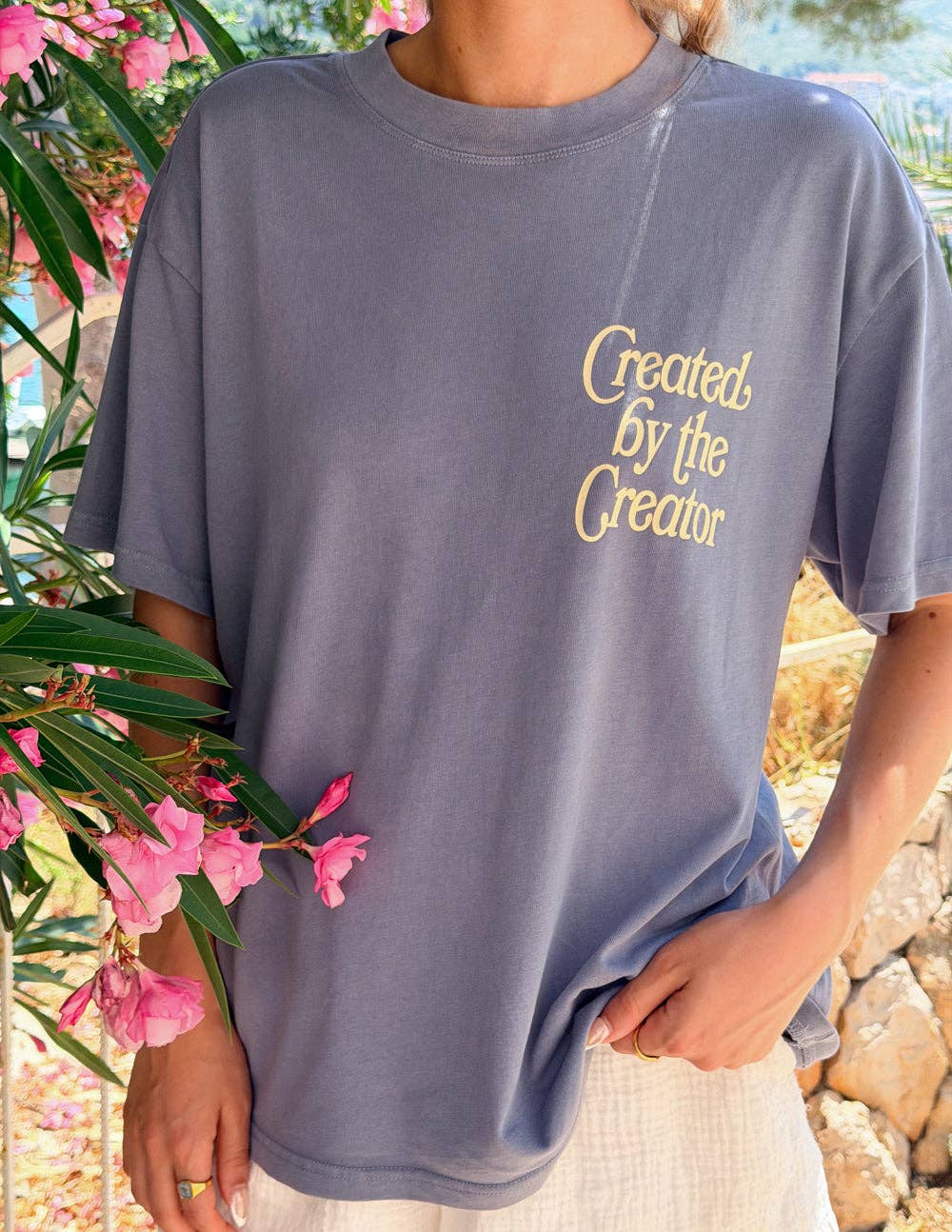 Created by the Creator Plum Tee