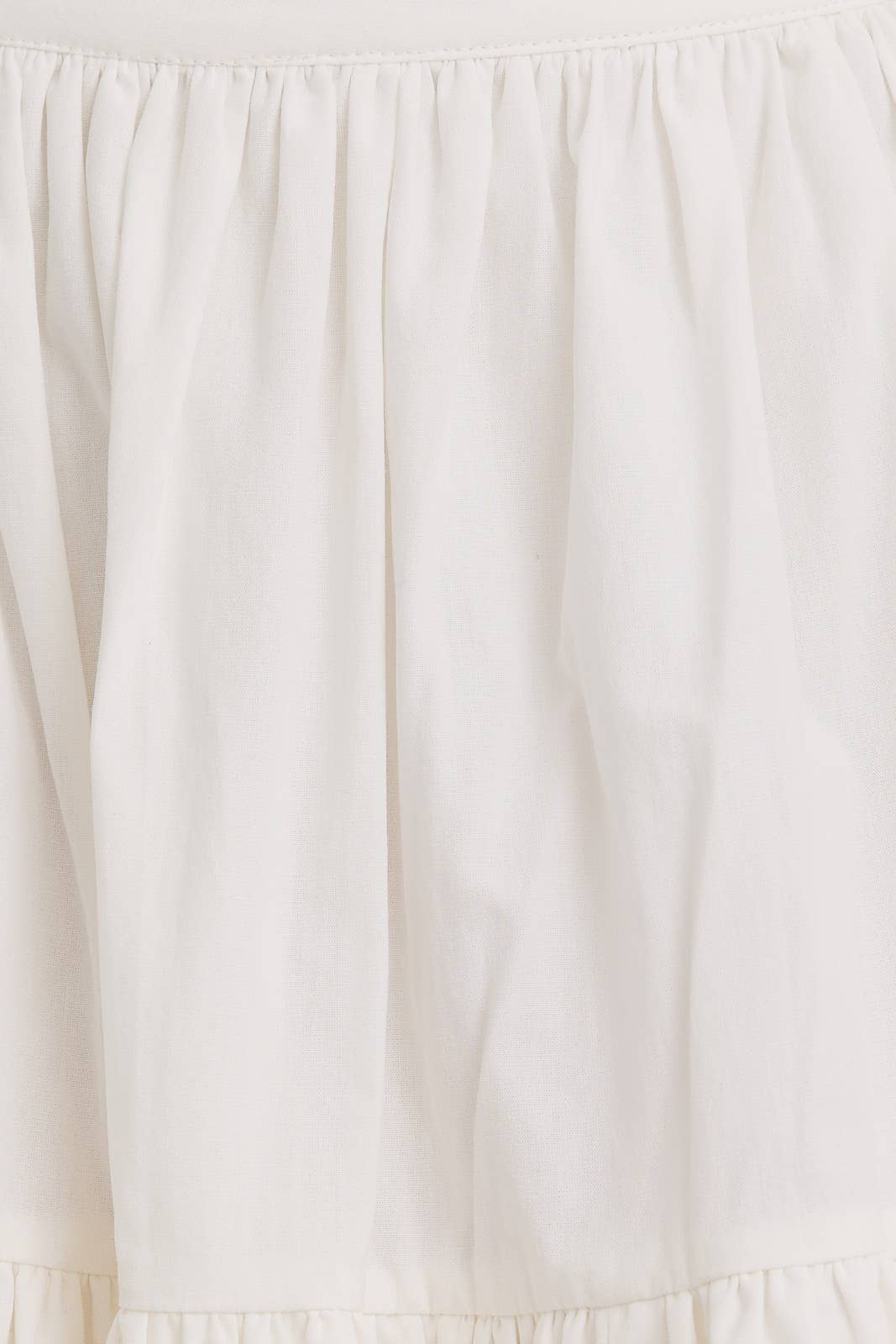 White Bubble Hem Skirt