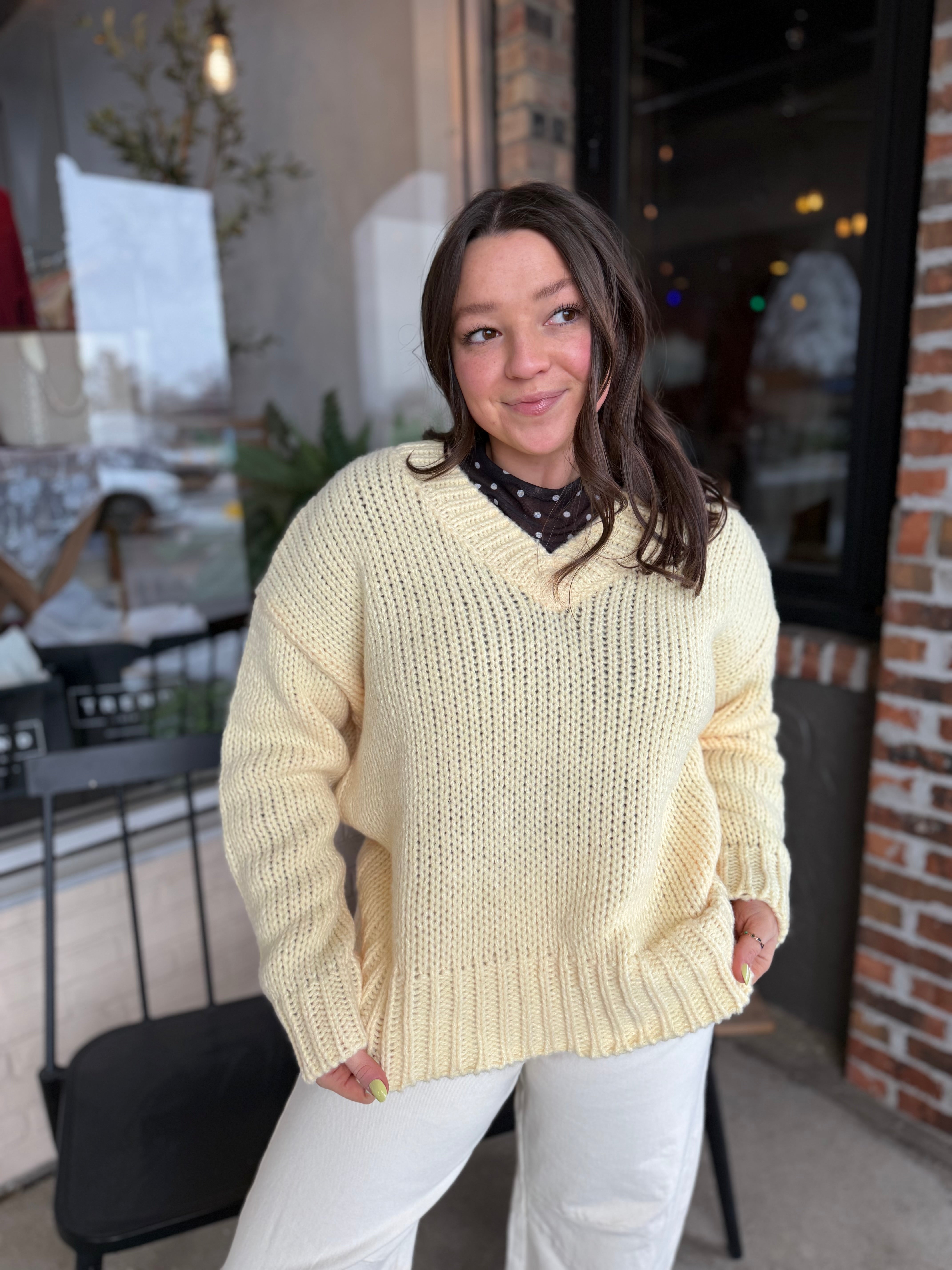 Butter V Neck Sweater