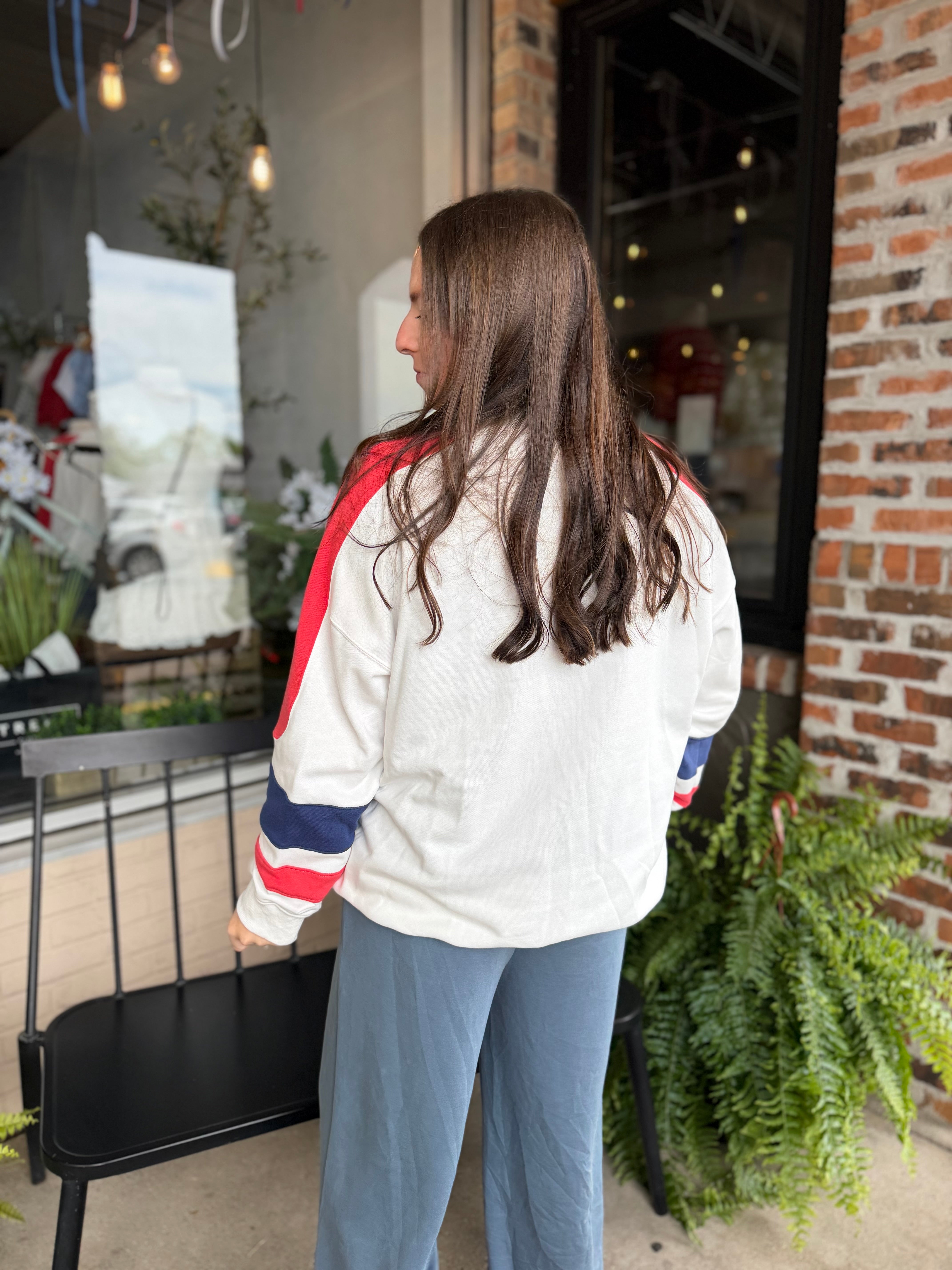 USA Color Block Sweatshirt - FINAL SALE