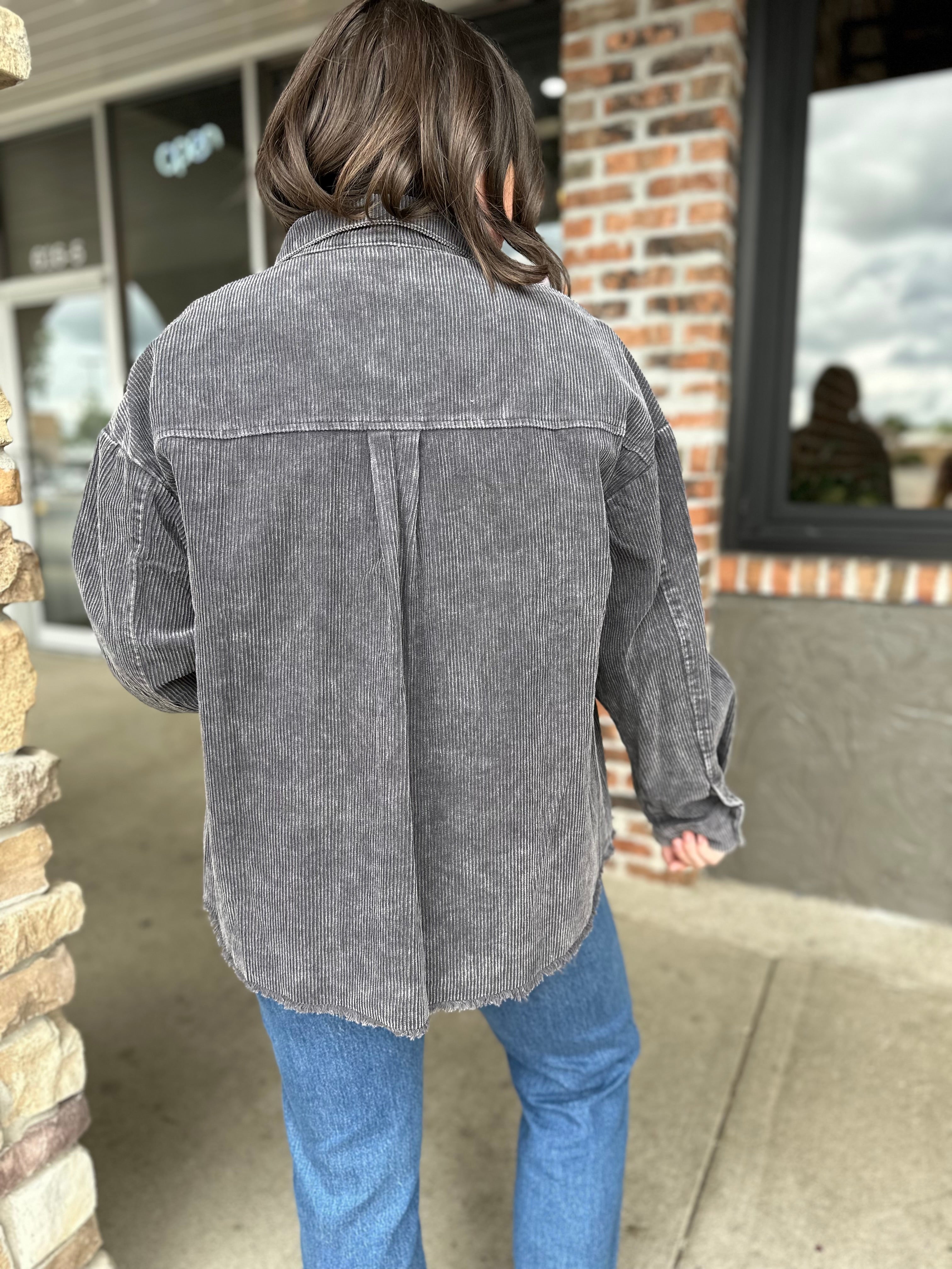 Charcoal Corduroy Jacket