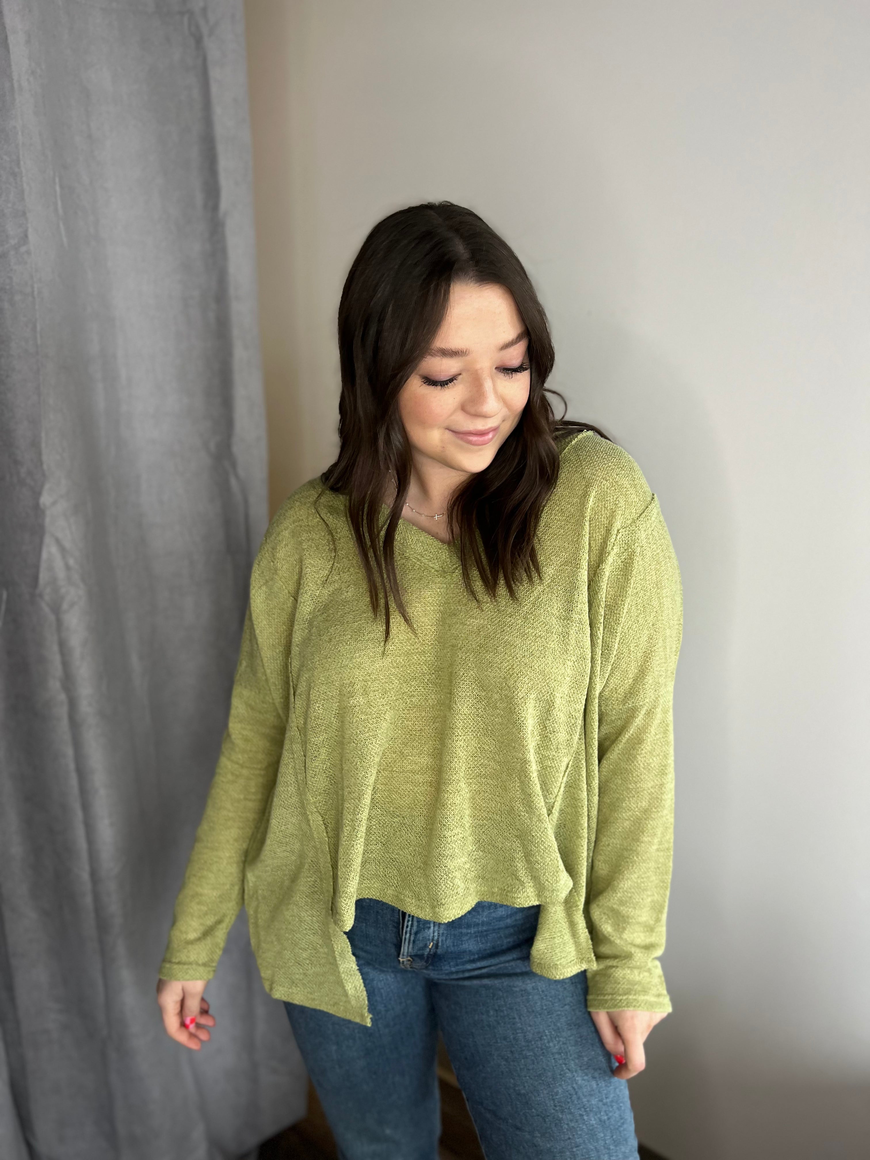 Lime Loose Fit Top