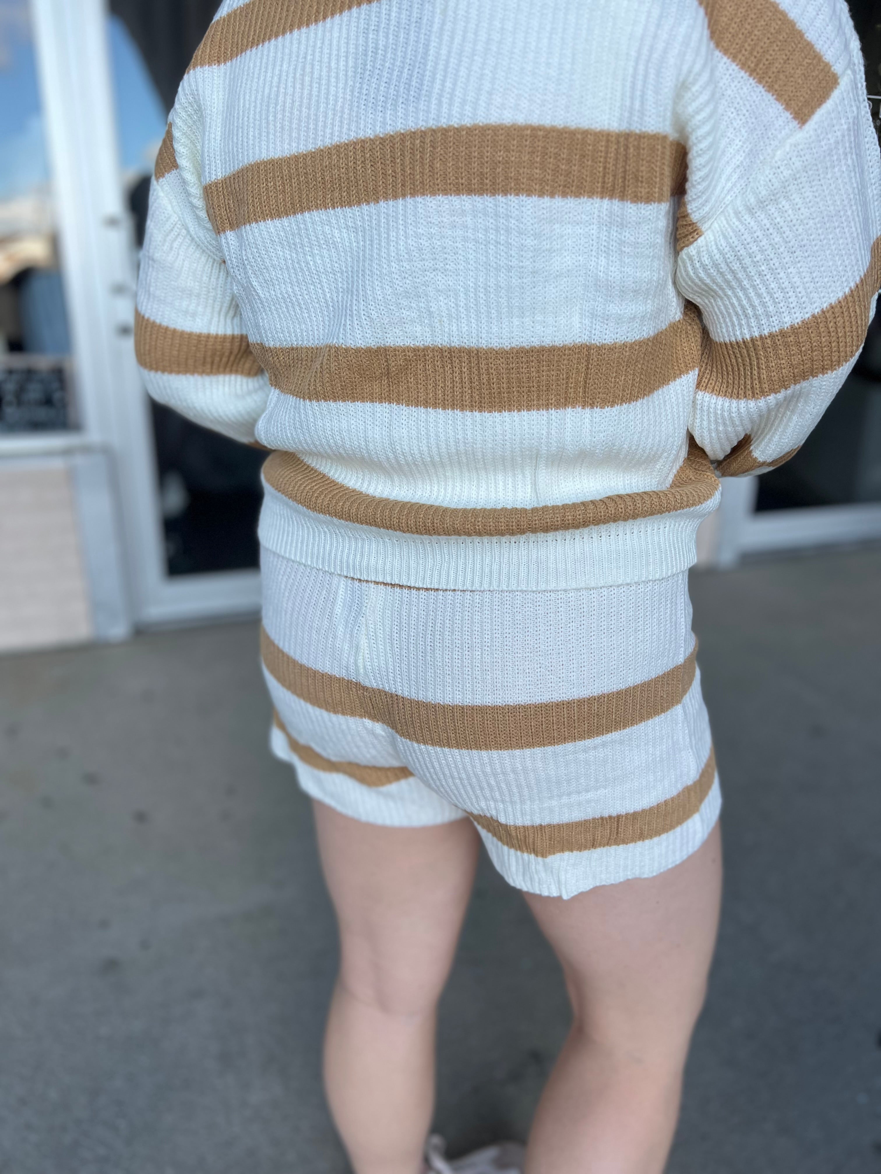 Mustard Stripe Shorts