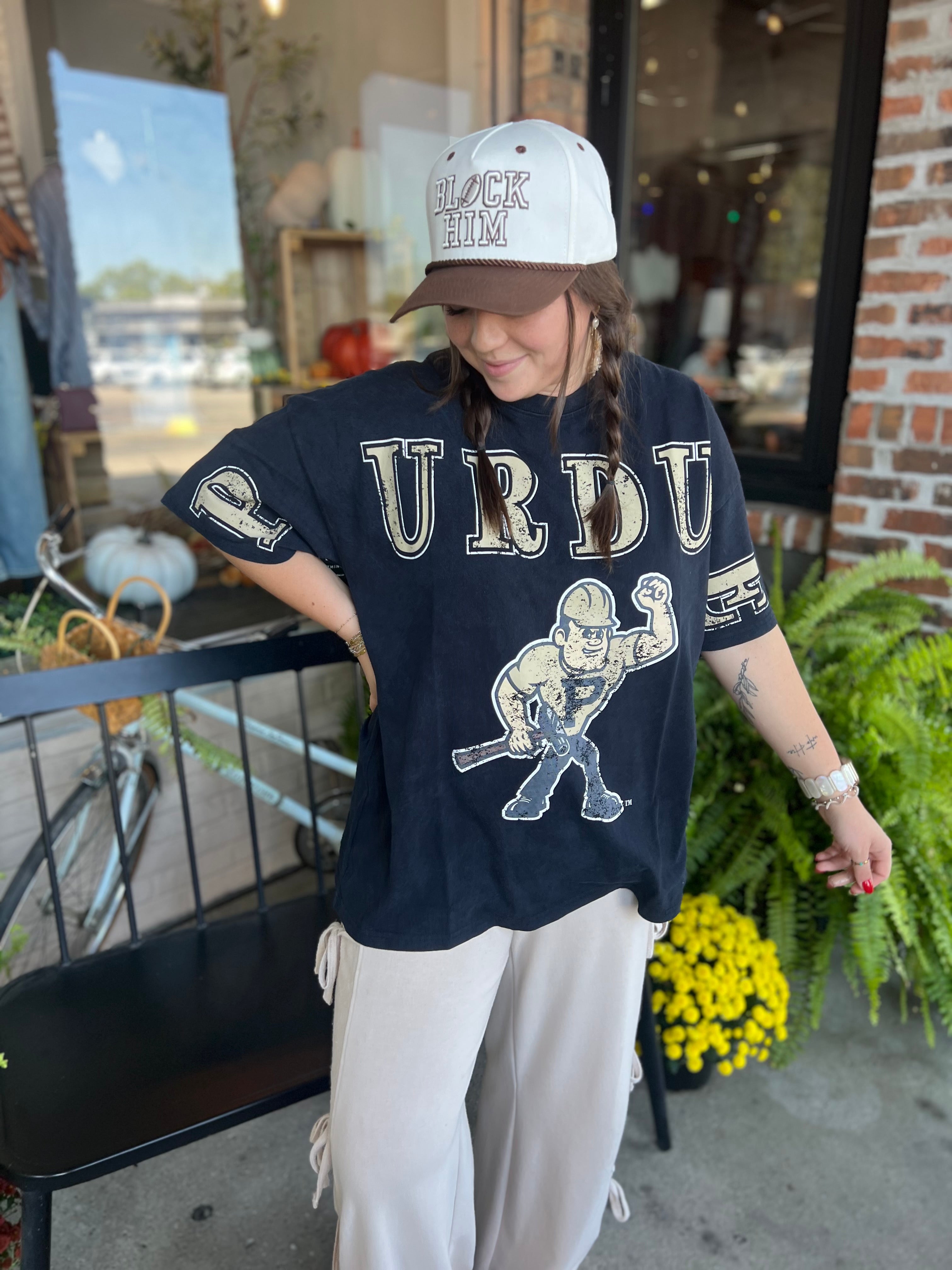 Purdue Oversized Band Tee