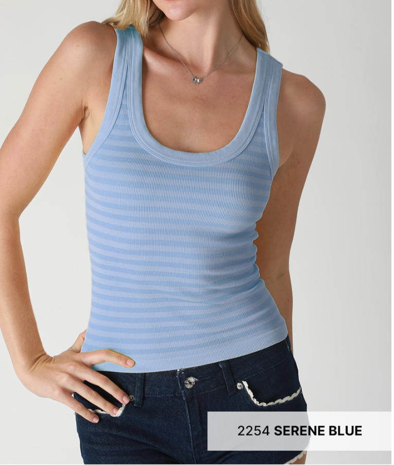 Reversible Striped Tank