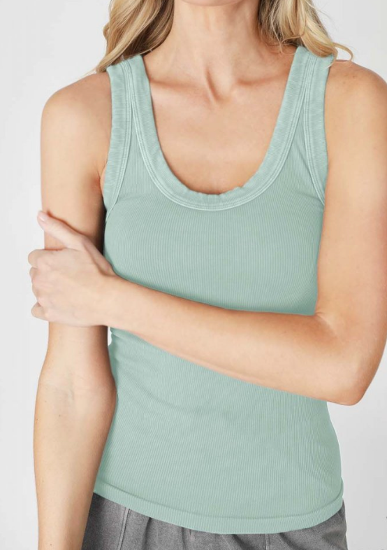 Vintage Reversible Ribbed Tank - FINAL SALE