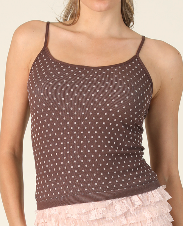 Polka Dot Strap Cami