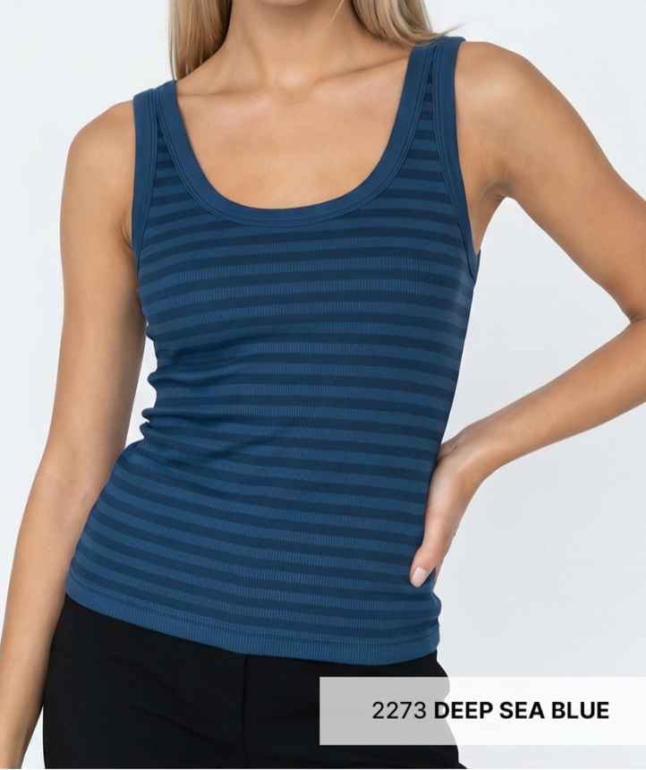 Reversible Striped Tank