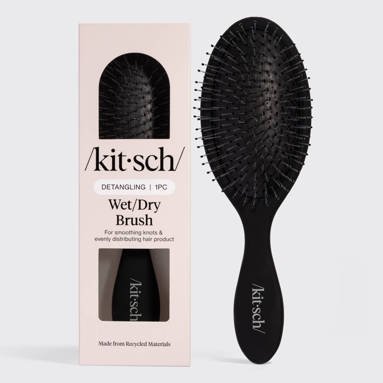Black Recycled Plastic Wet/Dry Brush