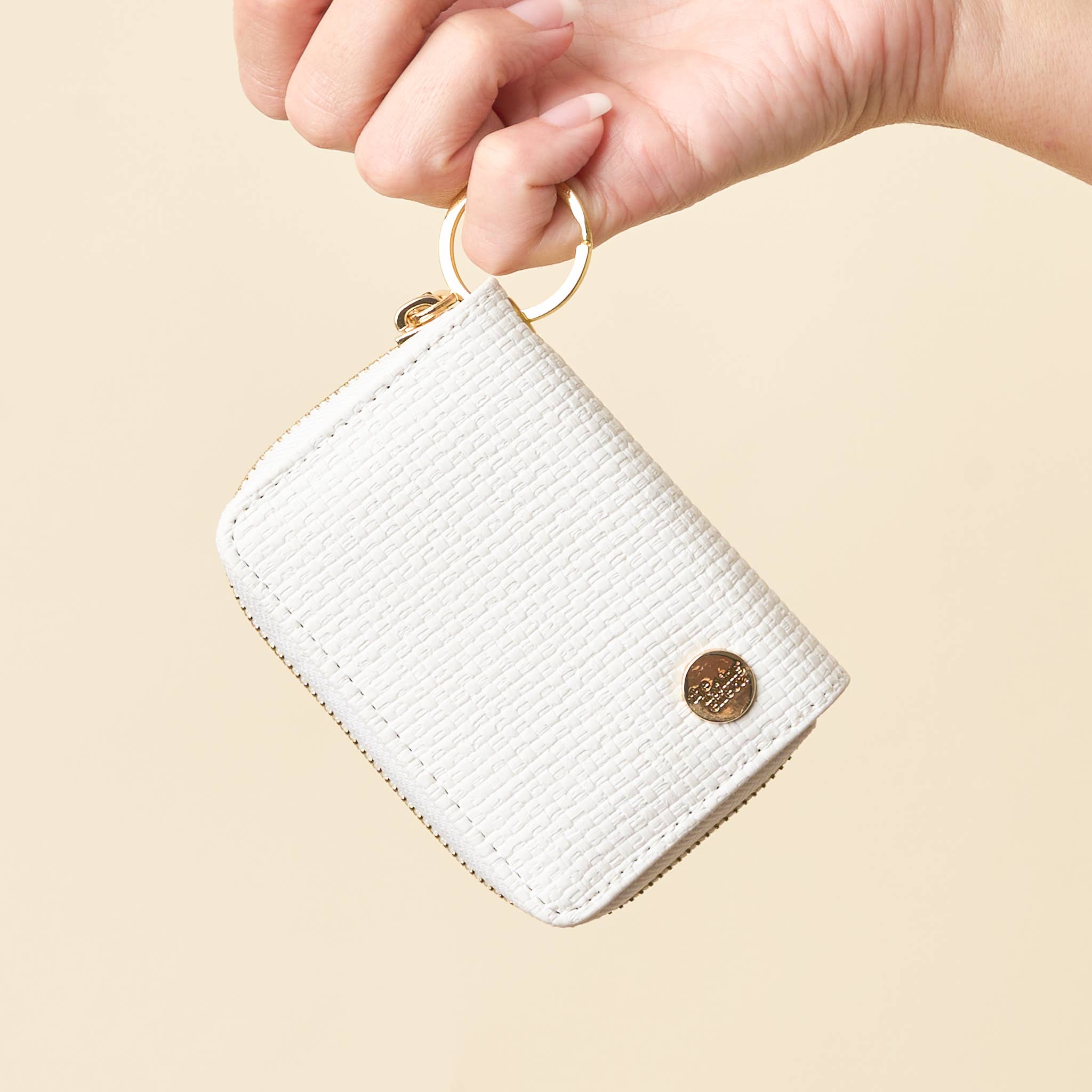 Zip Around Wallet-White