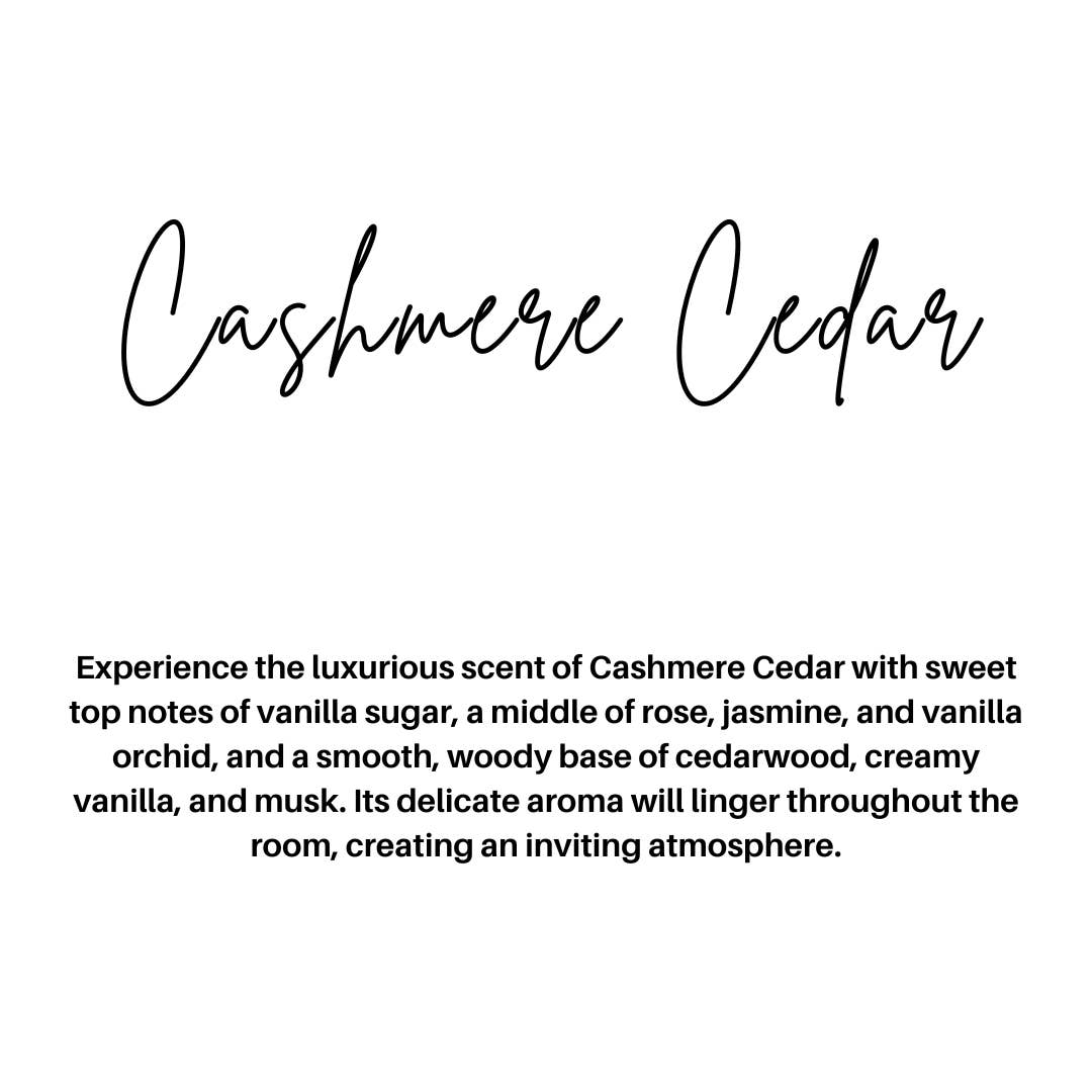 Cashmere Cedar Soy Wax Candle 13 OZ