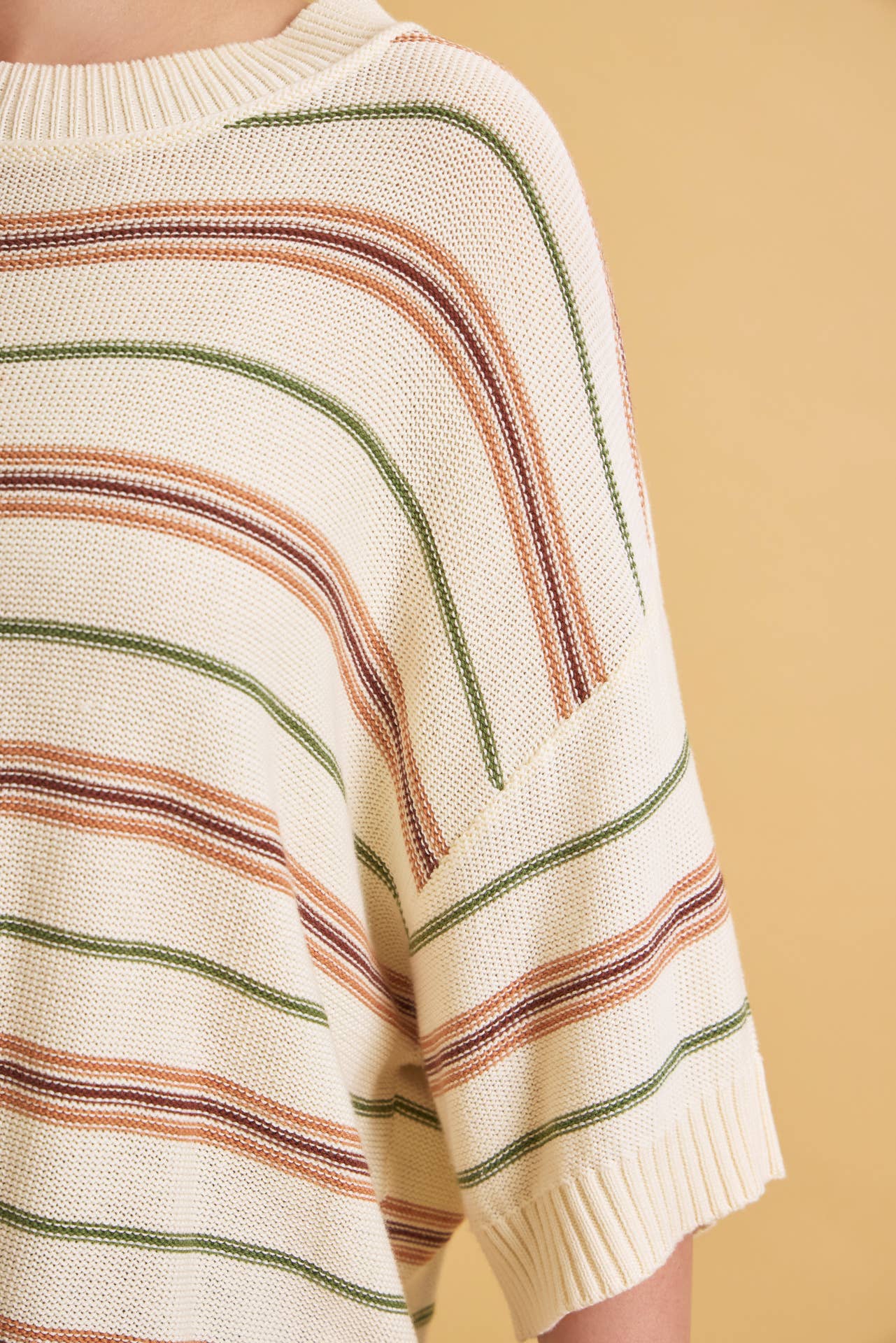 Striped Half Sleeve Top - FINAL SALE