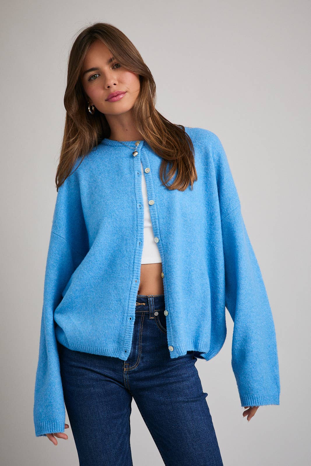 Blue Sweater Cardigan