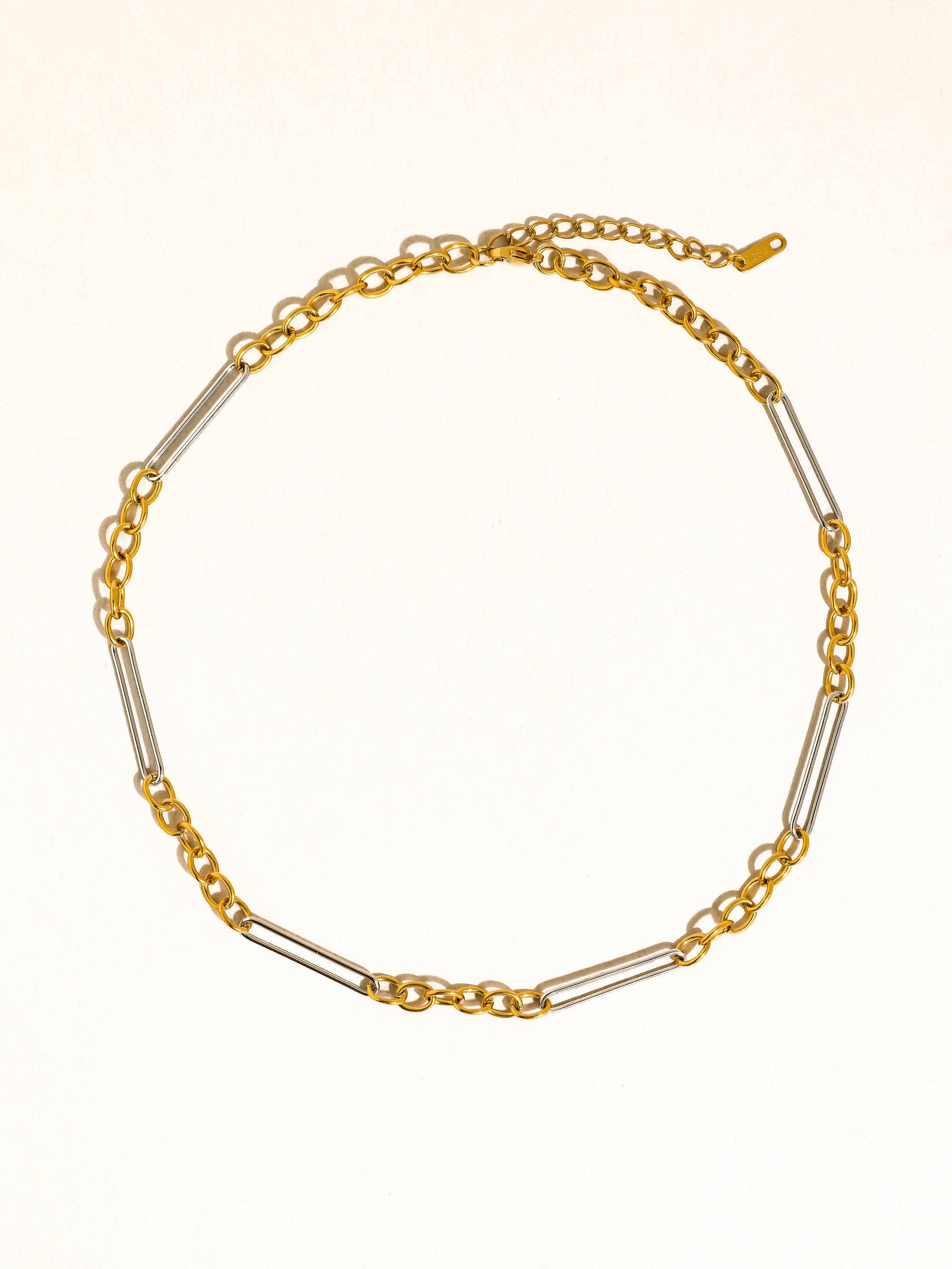18K Gold Non-Tarnish Mixed Chain Necklace