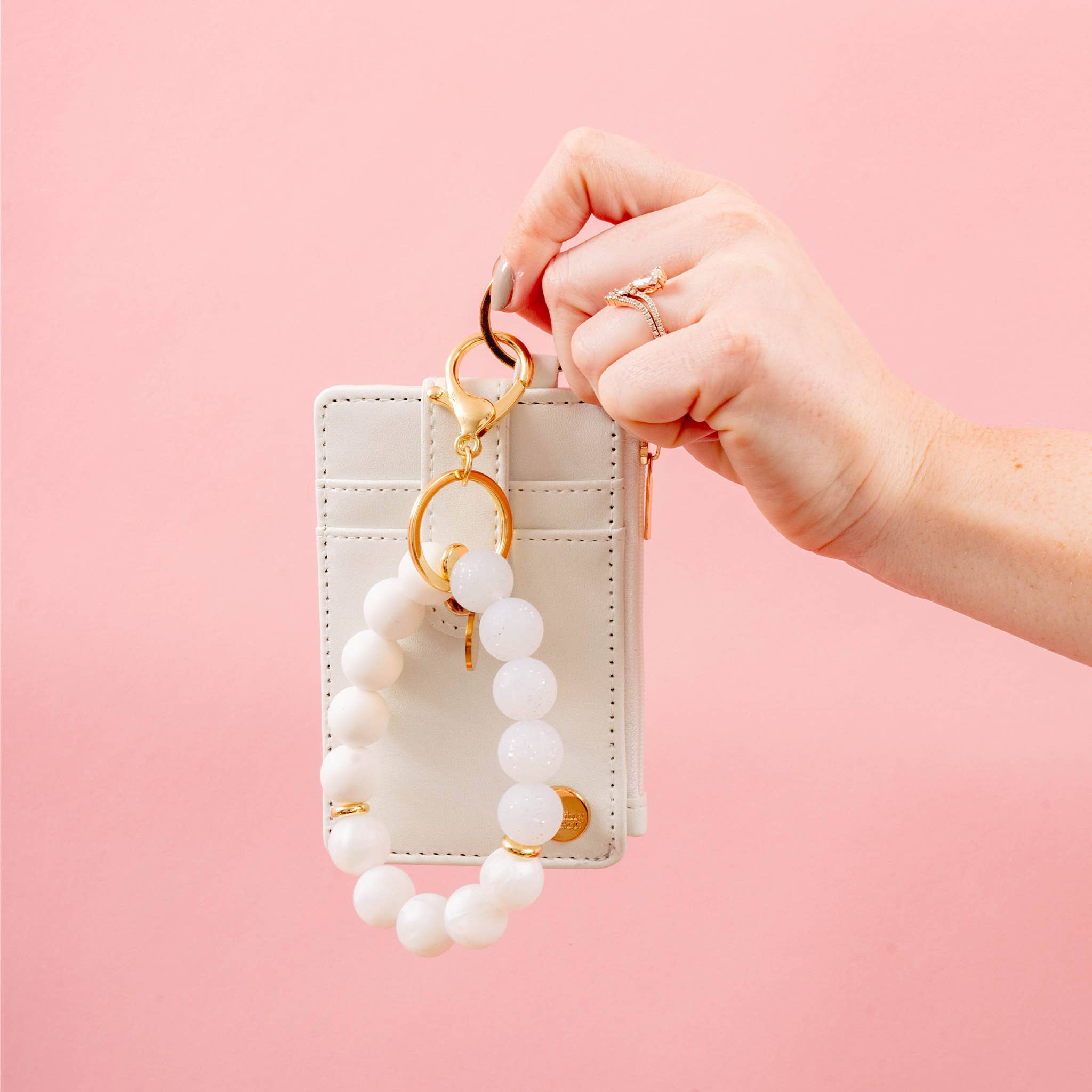 Hands-Free Keychain Wristlet - Say I Do