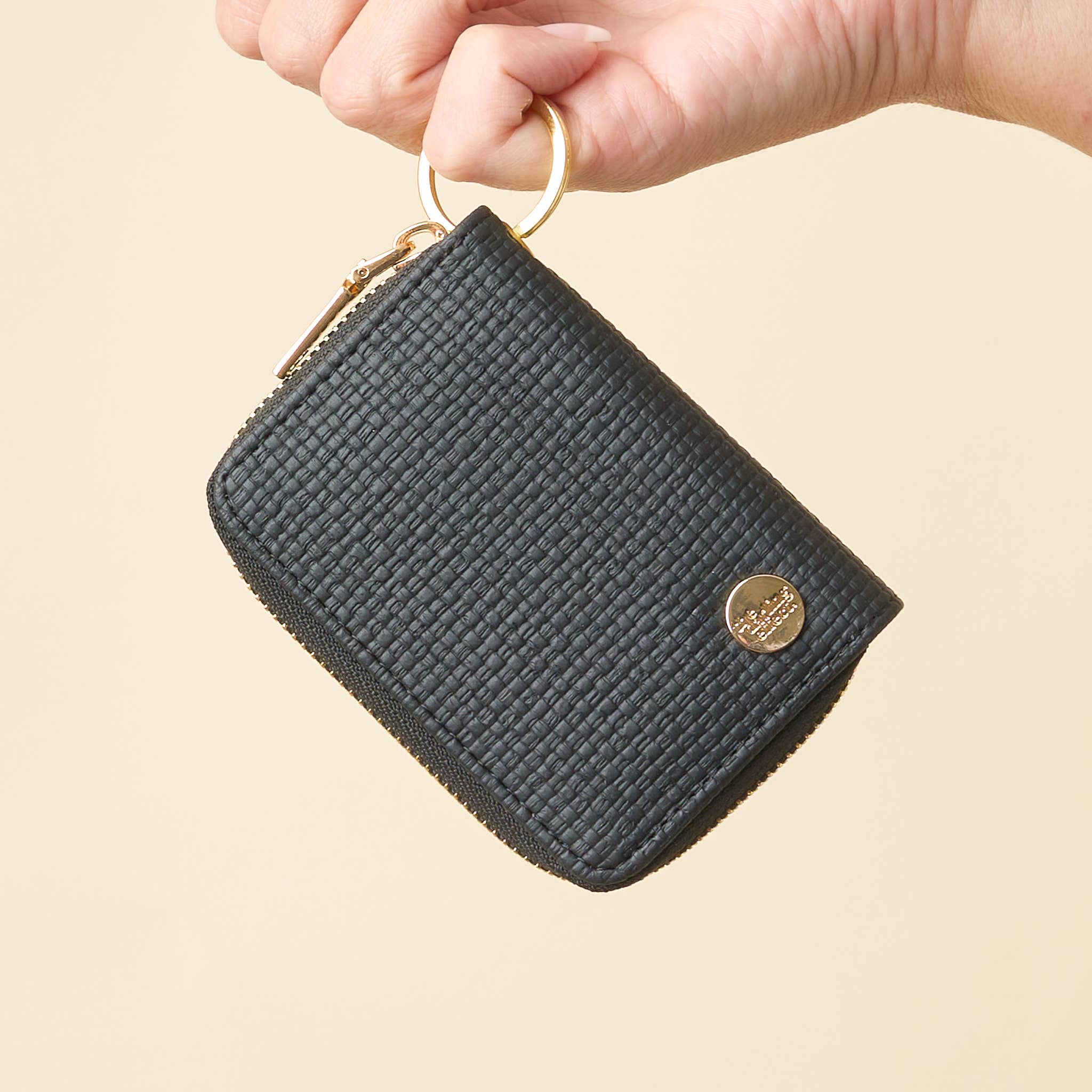 Zip Around Wallet-Black