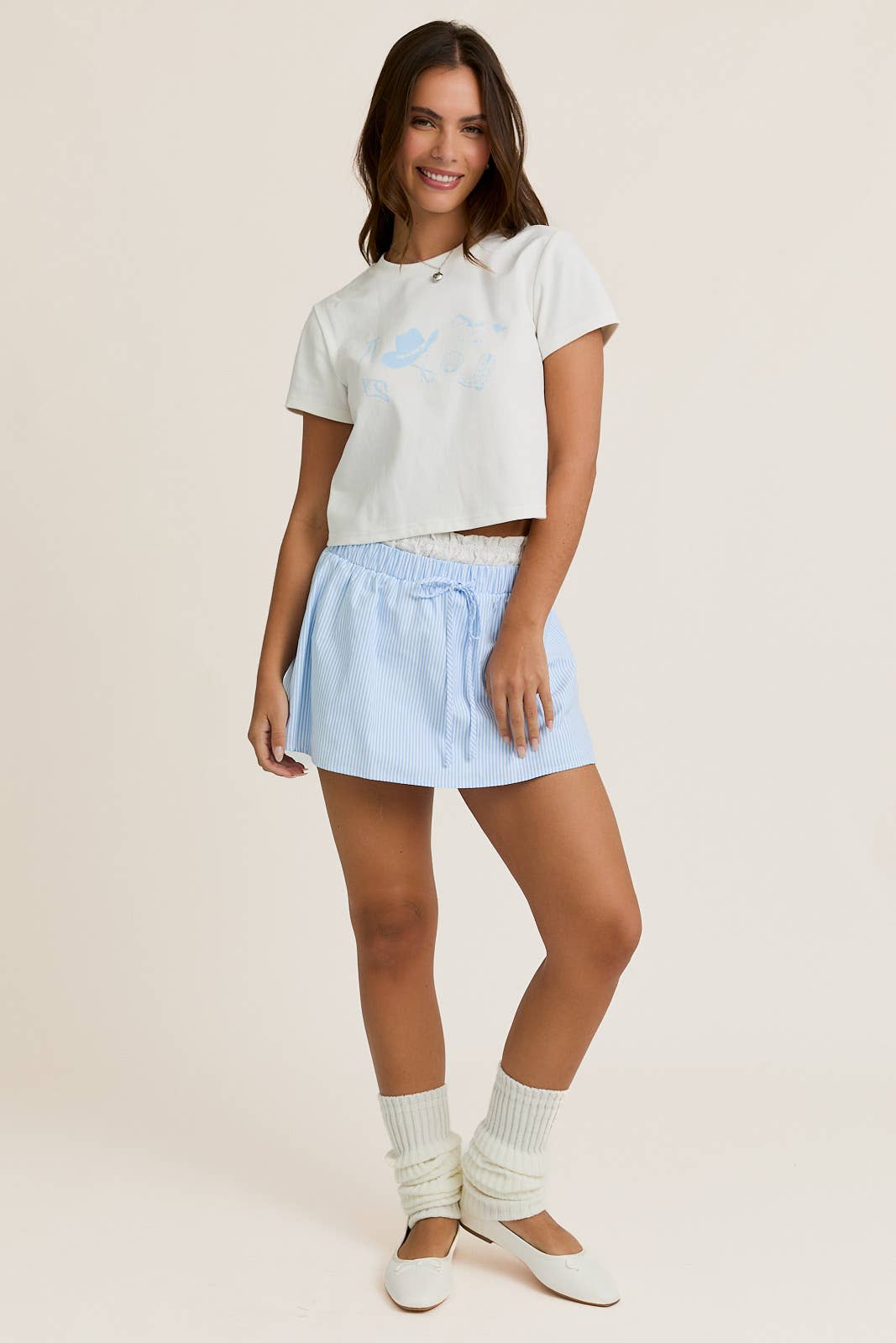 COWGIRL GRAPHIC BABY TEE - FINAL SALE