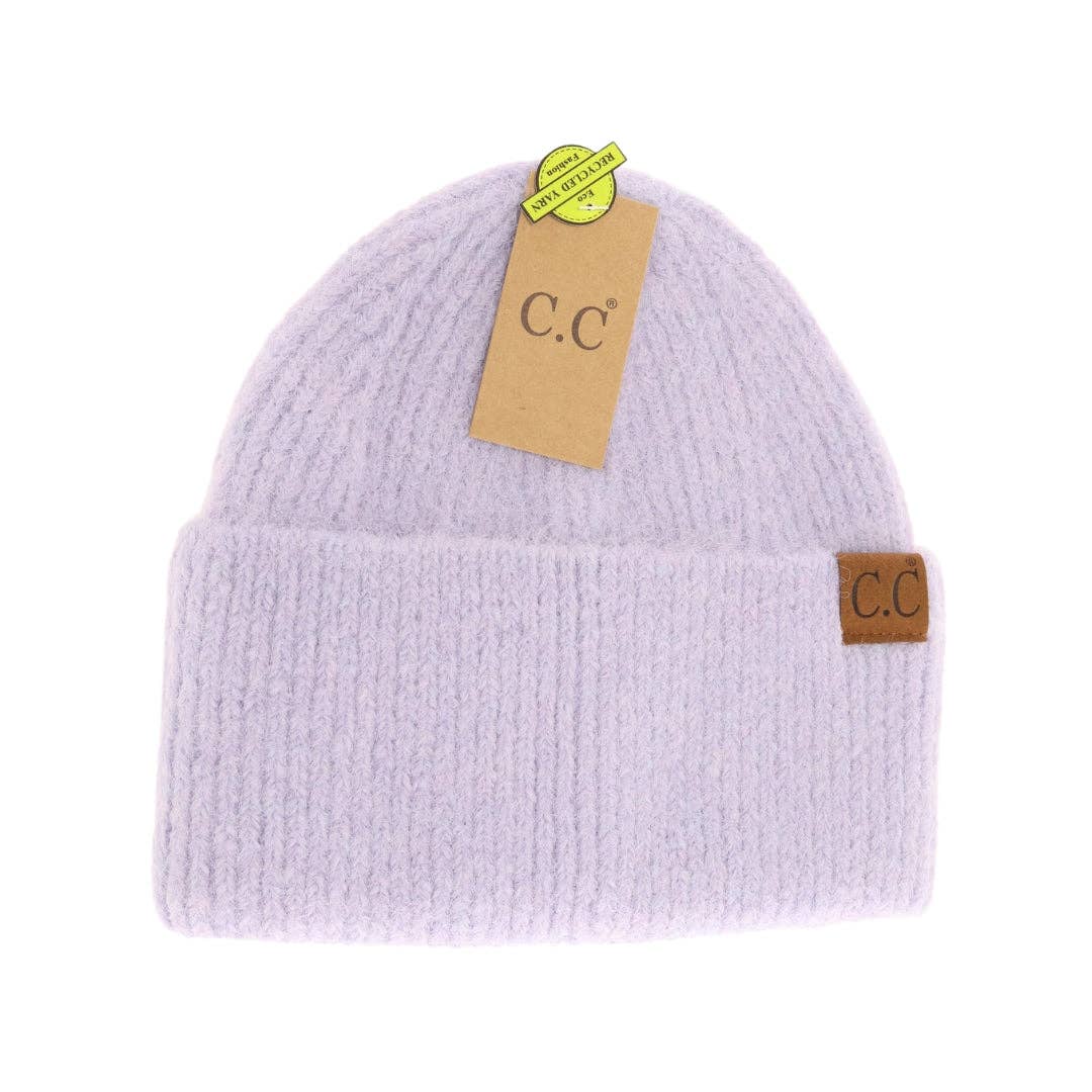 Taupe Wide Cuff Beanie