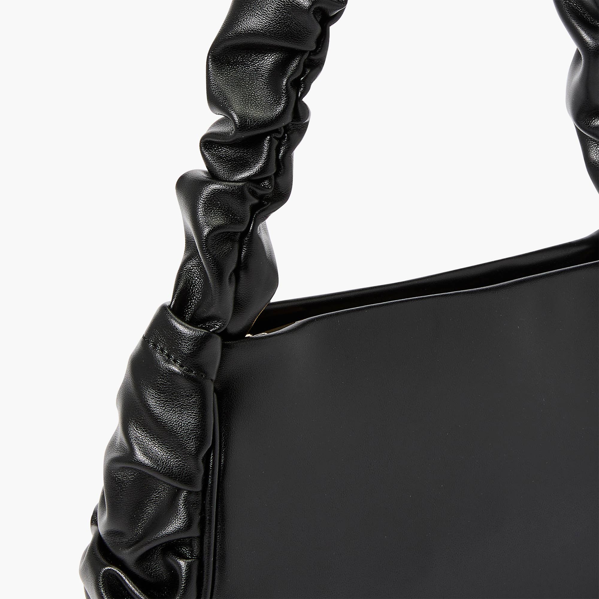 Scrunchie Shoulder Bag: Black