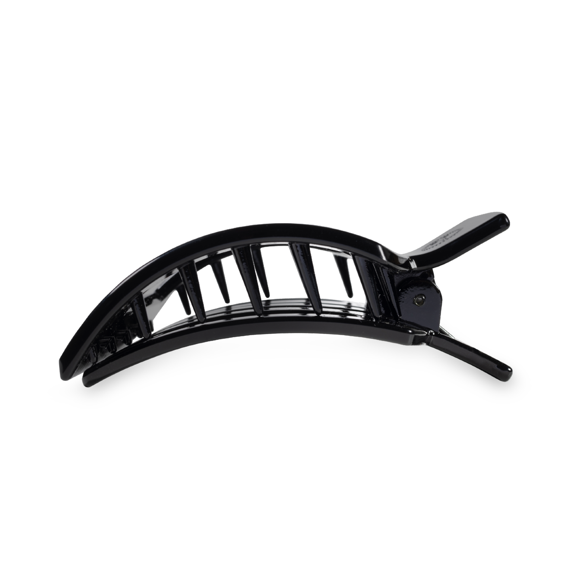 Square Flat Hair Clip | Med. | Jet Black