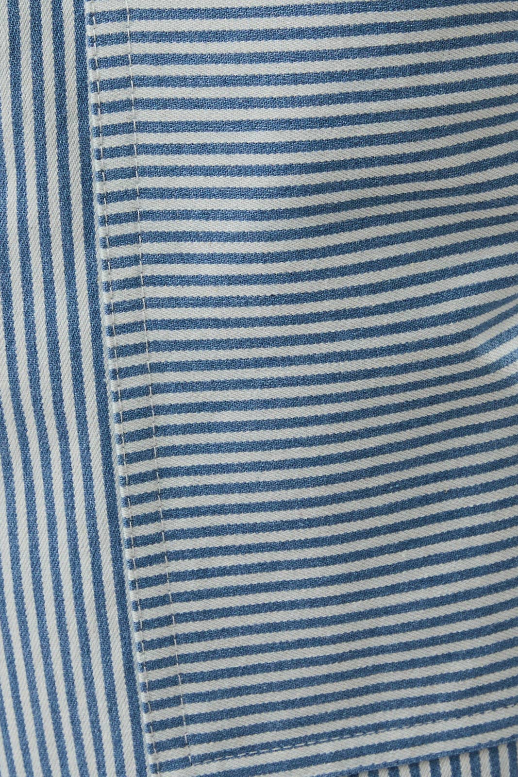 Blue Stripe Elastic Waist Pants