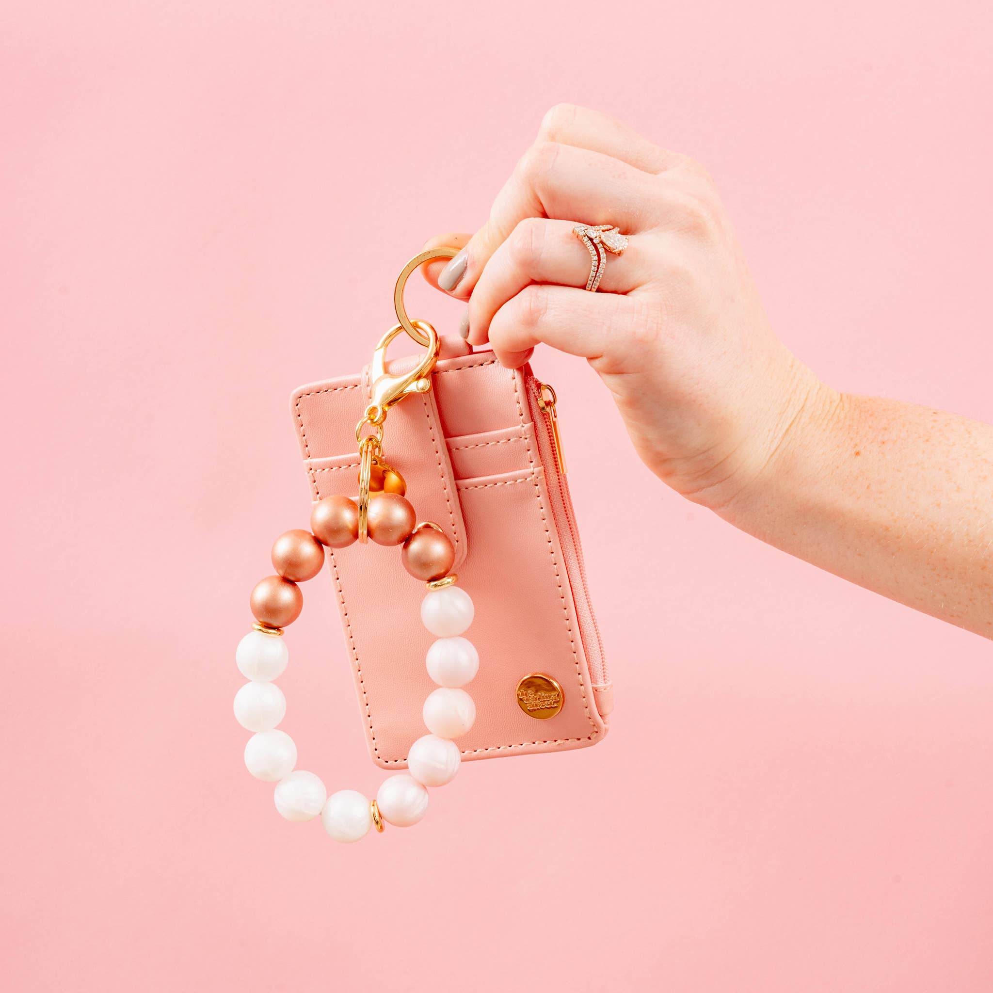 Hands-Free Keychain Wristlet - Cheers To Forever