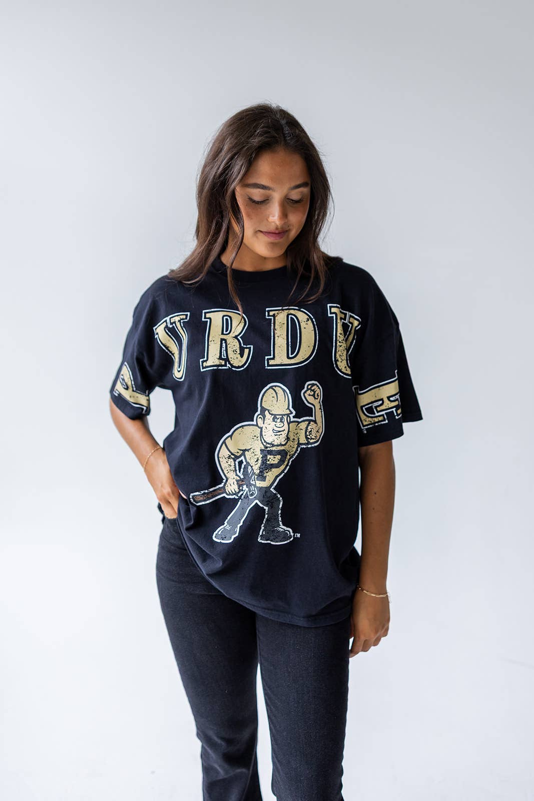 Purdue Oversized Band Tee