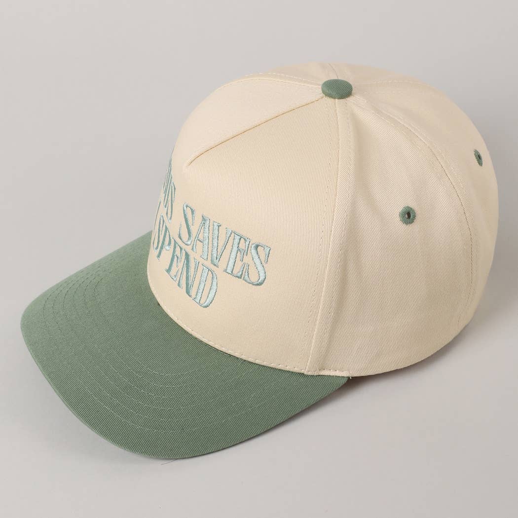 Sage JESUS SAVES I SPEND Hat