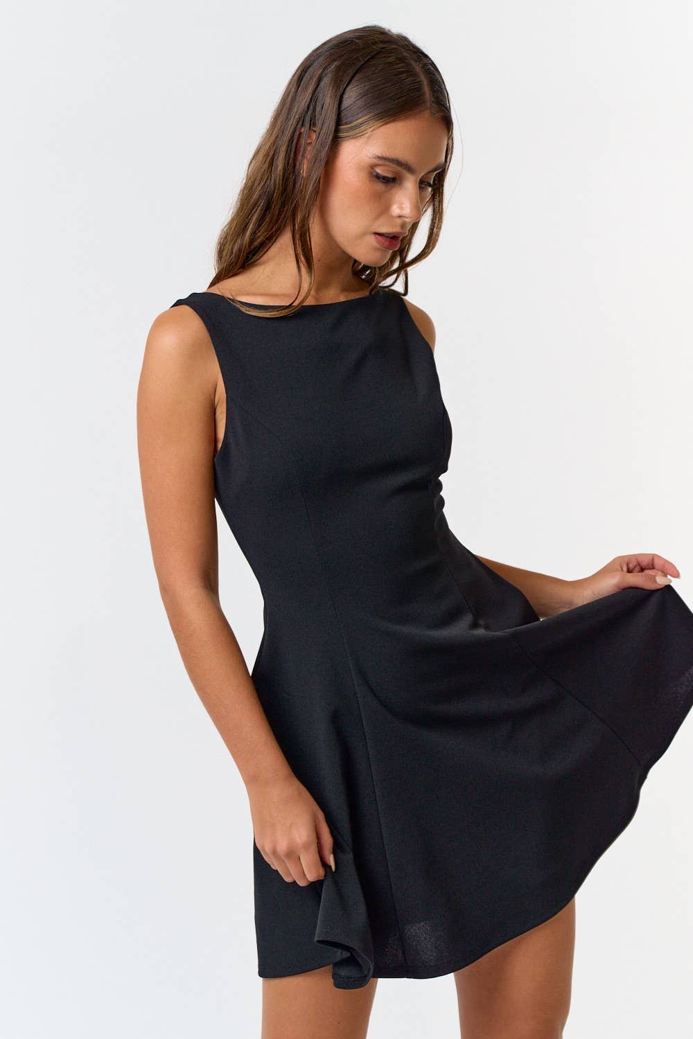 Black Skater Mini Dress - FINAL SALE