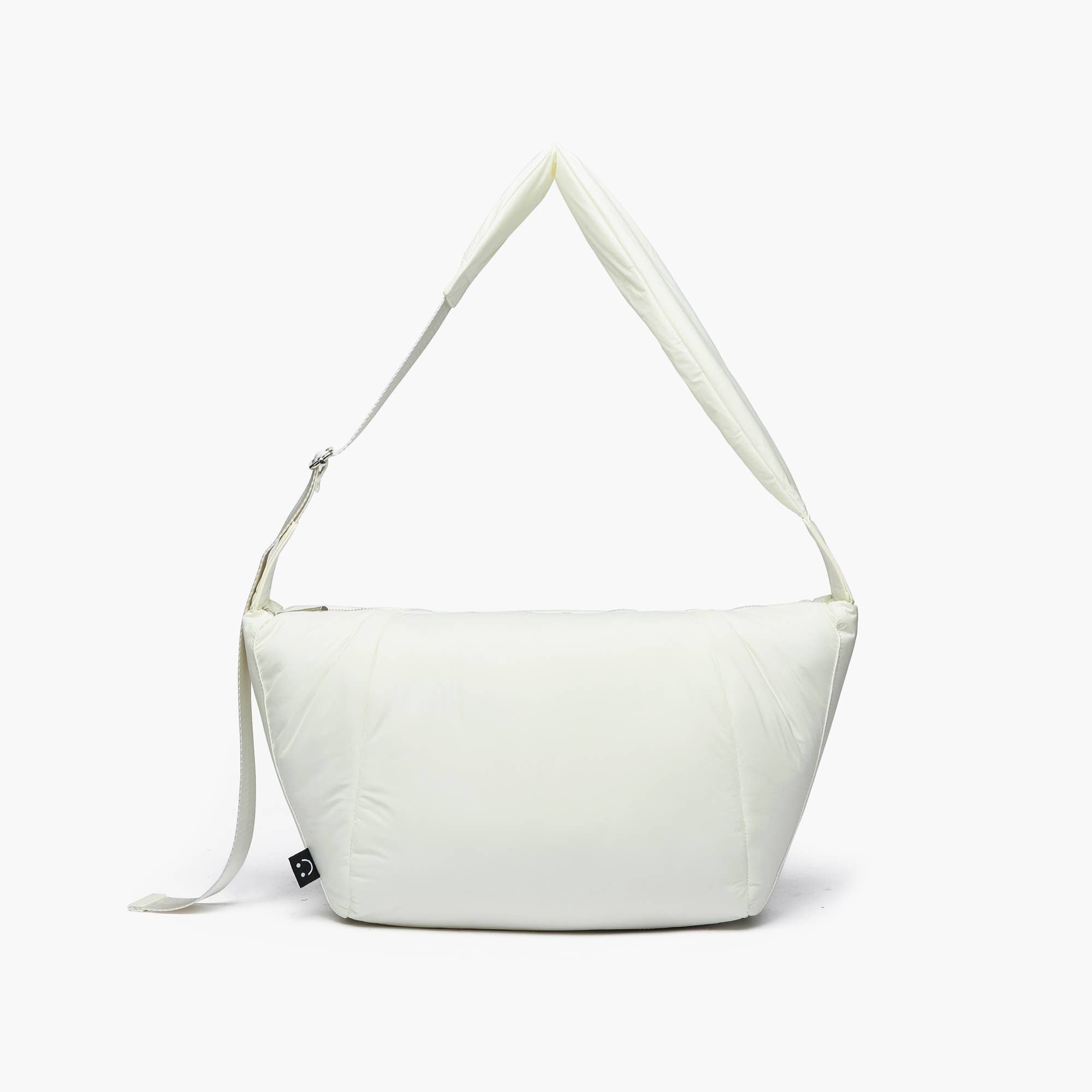 White Puffer Sling Crossbody Bag