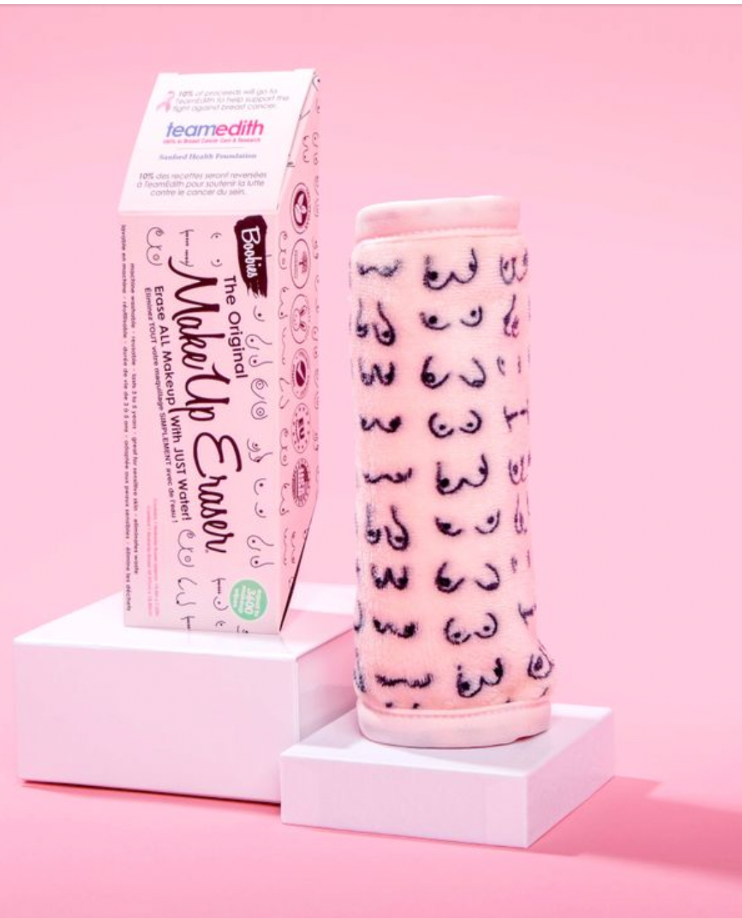 Boobies Print MakeUp Eraser - FINAL SALE